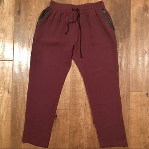 NWOT Parker Jogger with Leather Trim